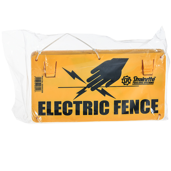 Electric Fence Warning Signs – Pack Of 10